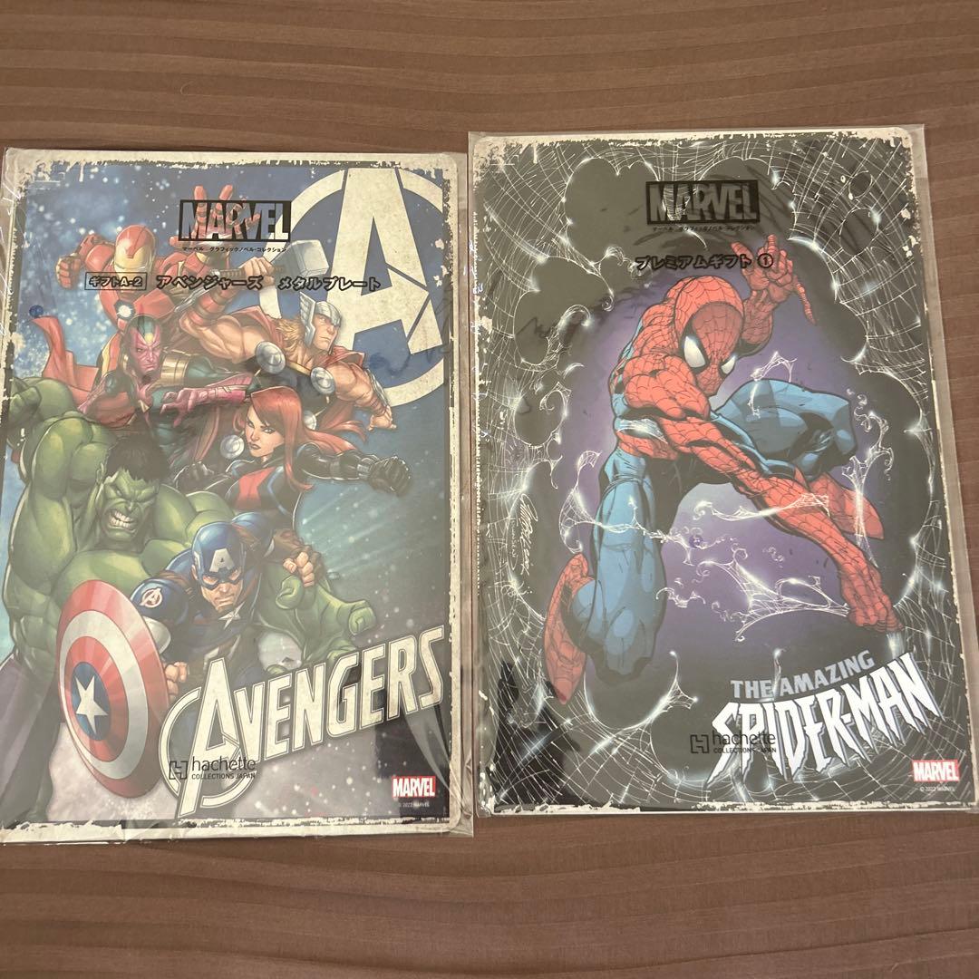 MARVEL アベンジャーズ & スパイダーマン メタルポスターセット