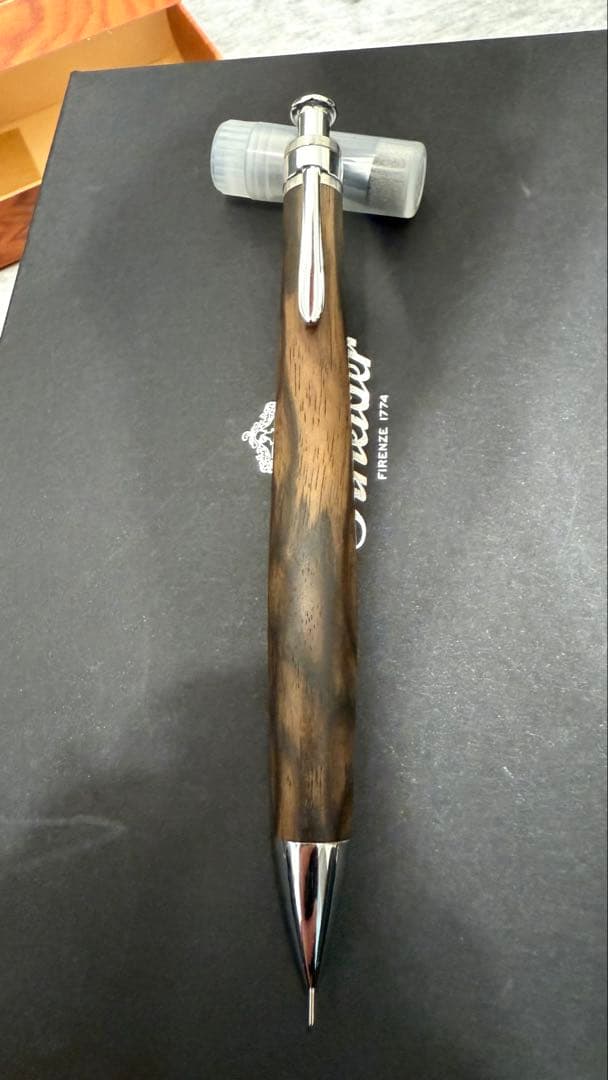 工房楔 黒柿 孔雀杢 上杢 0.3mmシャープ