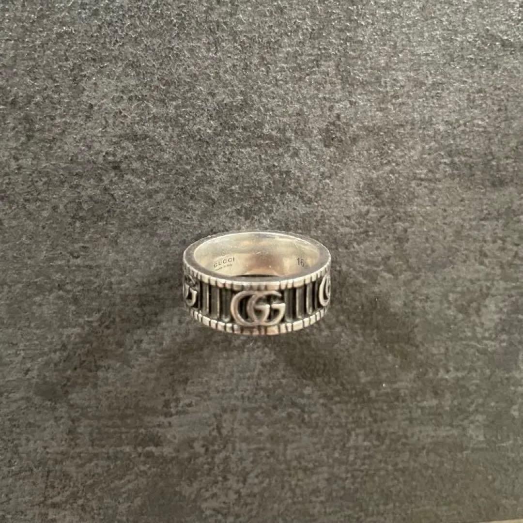 GUCCI ダブルGリング　17号　指輪