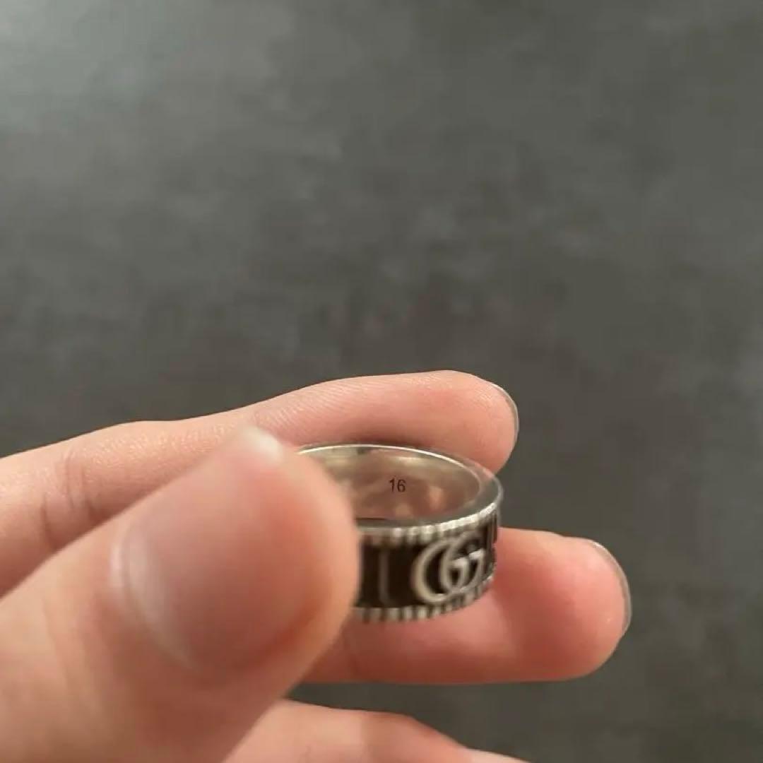 GUCCI ダブルGリング　17号　指輪