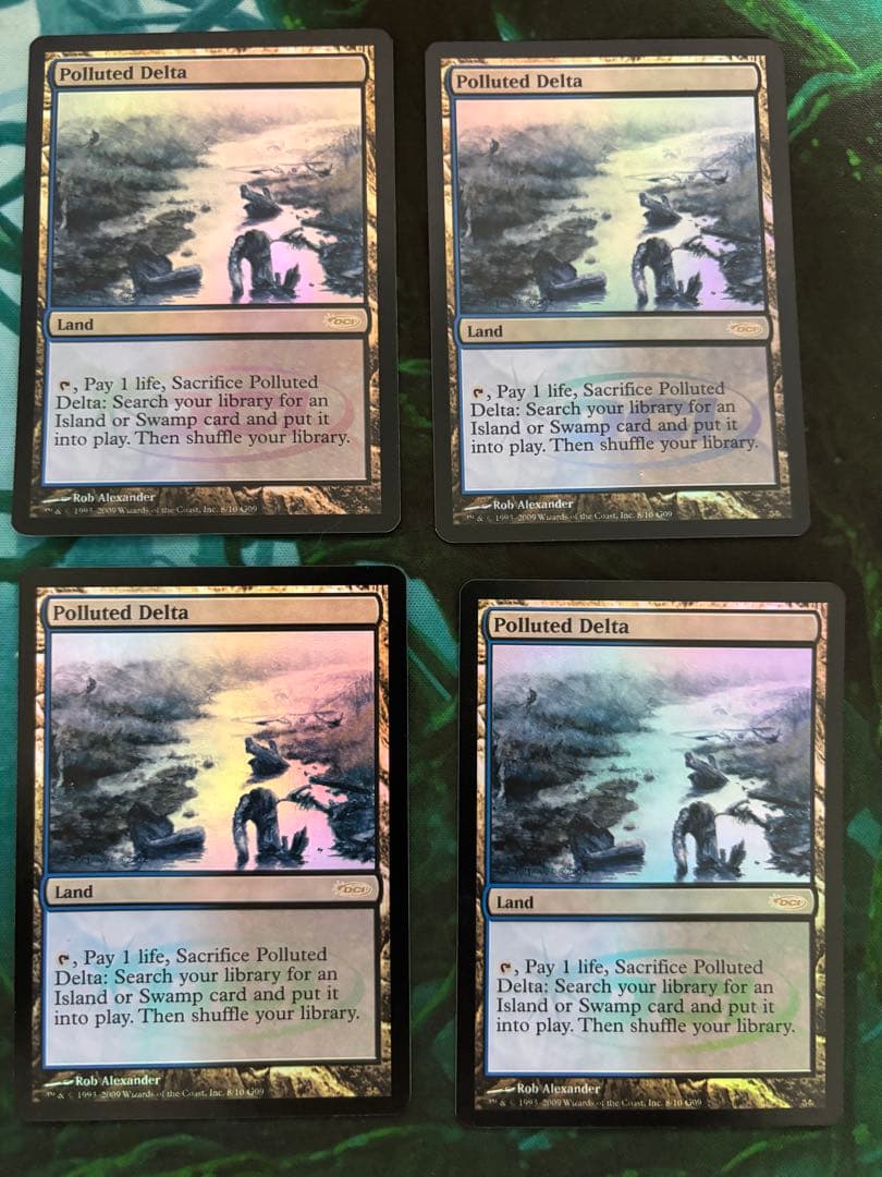 汚染された三角州　ジャッジFOIL 4枚セット