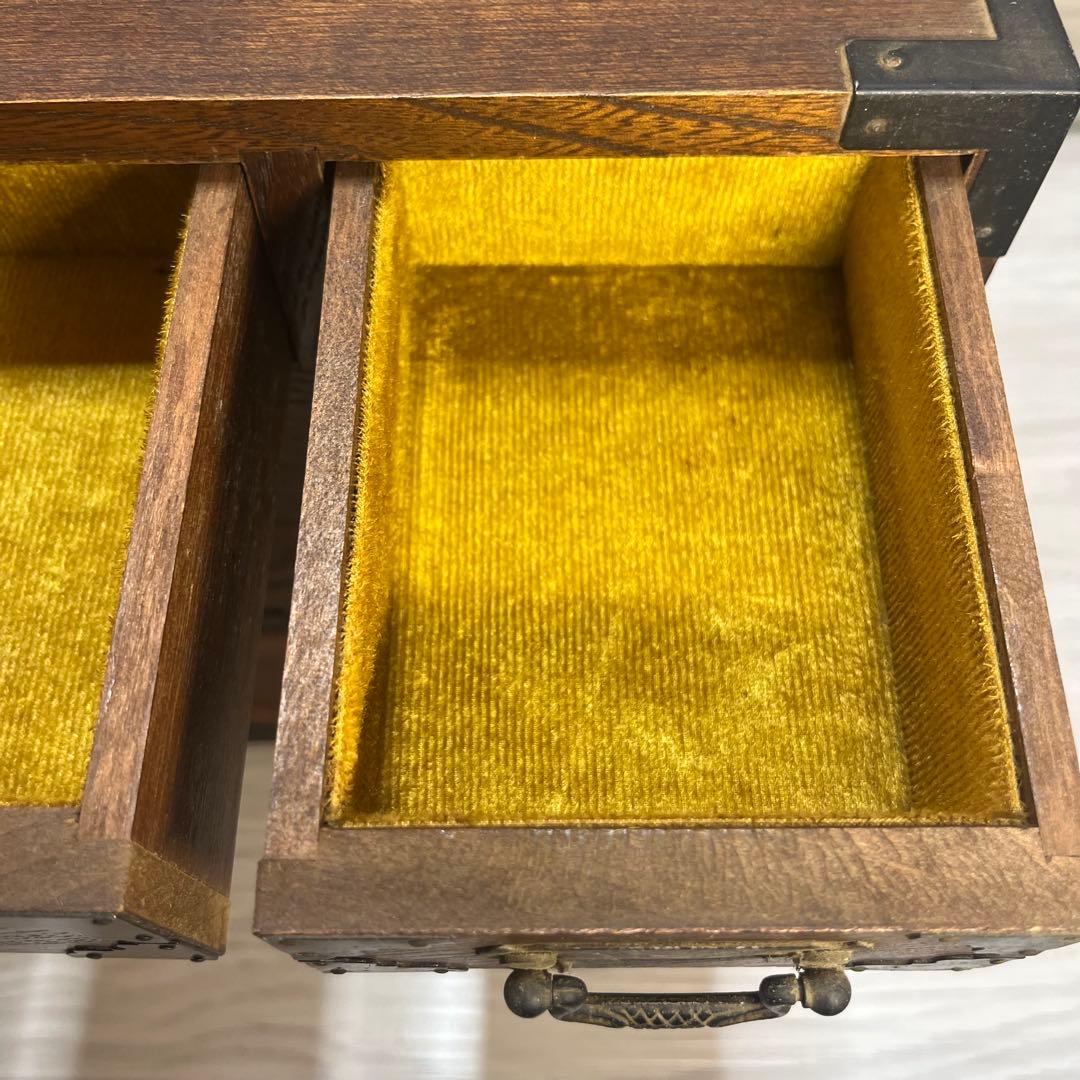 特大サイズ　和製アンティーク　木製和箪笥　小物入れ