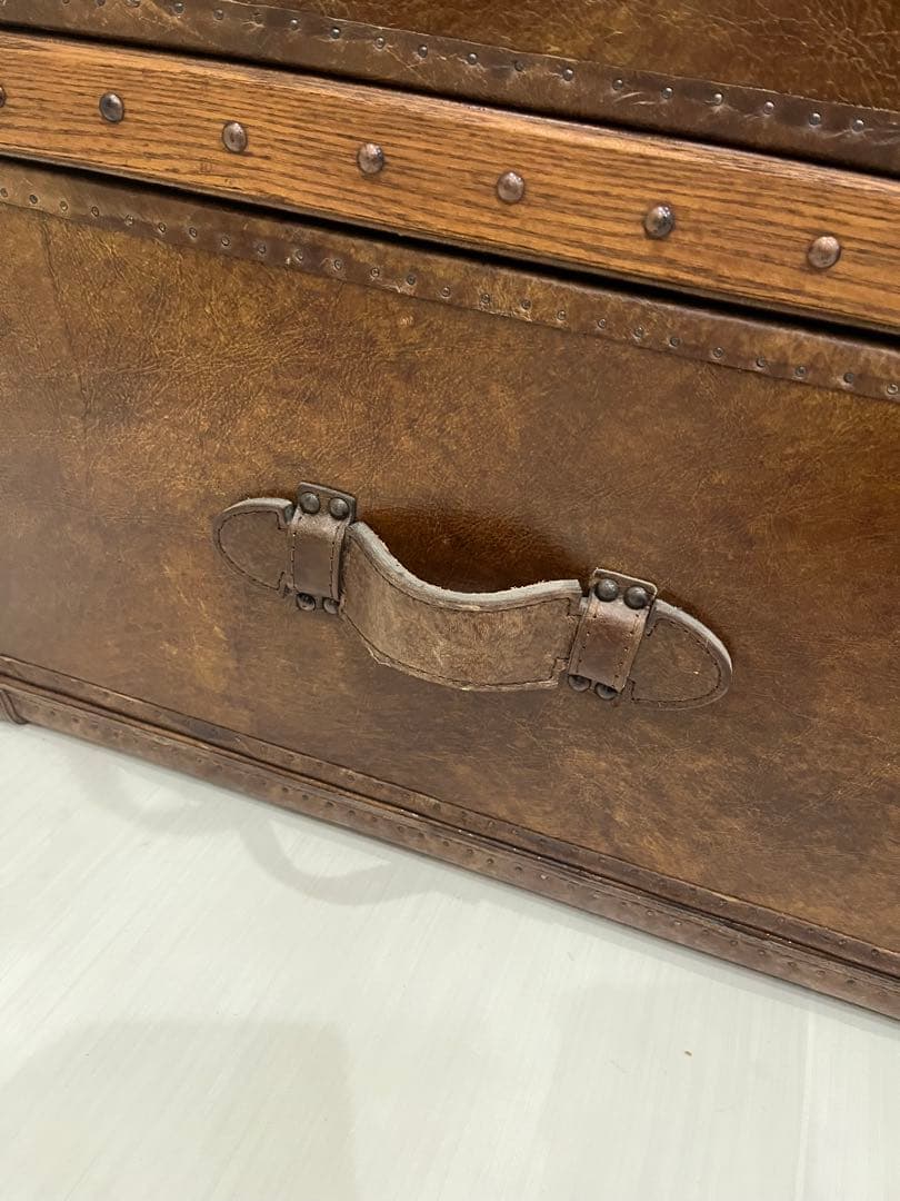 HALO 本革サイドボード ハロ トランクキャビネット レザー ヴィンテージ