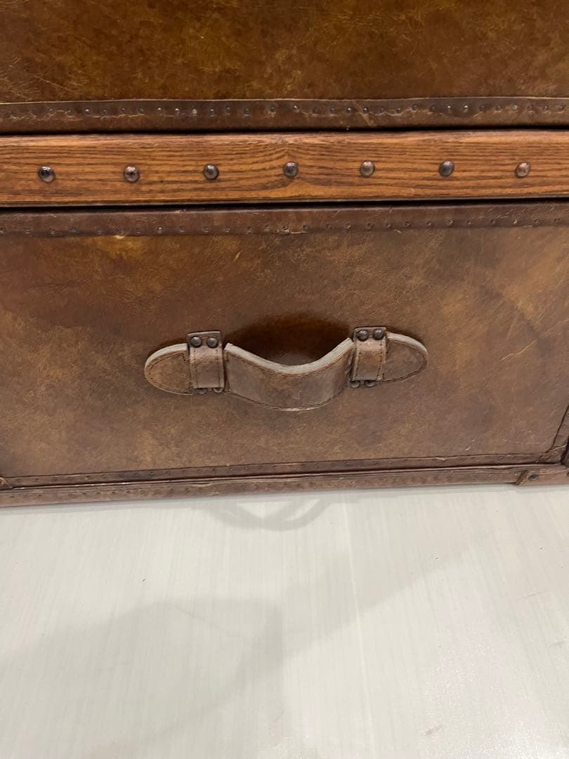 HALO 本革サイドボード ハロ トランクキャビネット レザー ヴィンテージ