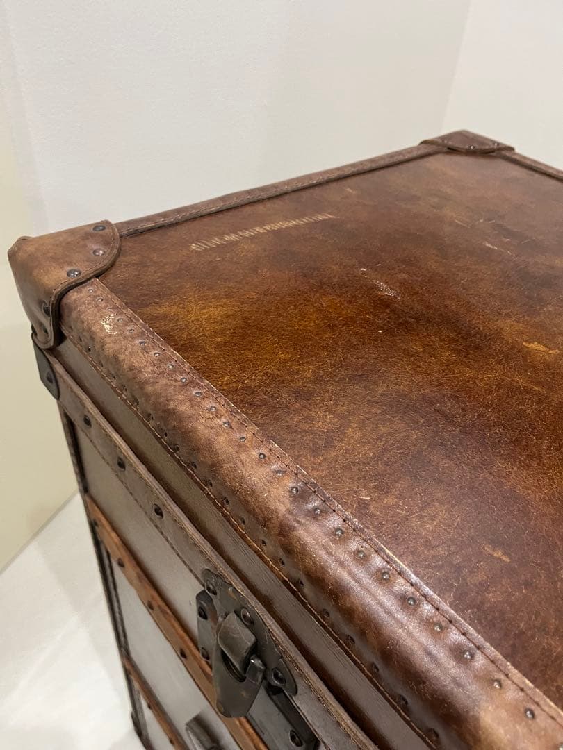 HALO 本革サイドボード ハロ トランクキャビネット レザー ヴィンテージ