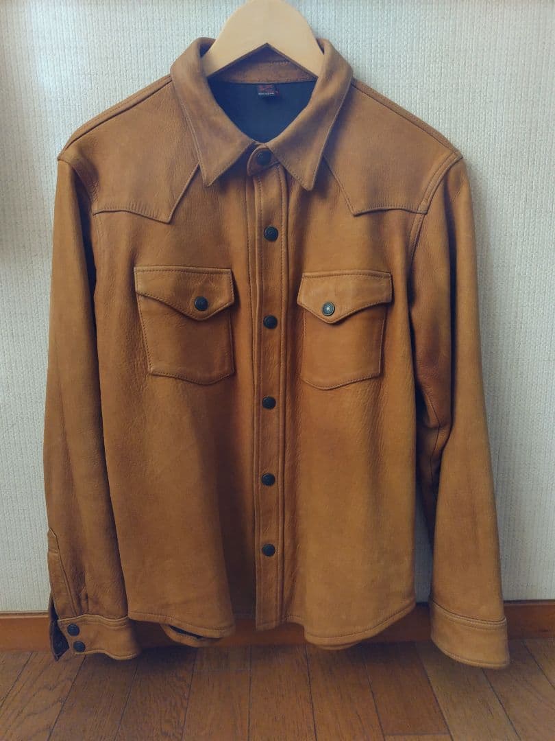 FLAT HEAD Deer Skin Jacket 40 ブラウン
