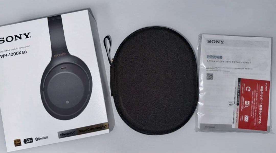 ソニー ワイヤレスステレオヘッドセット WH-1000XM3 ブラック