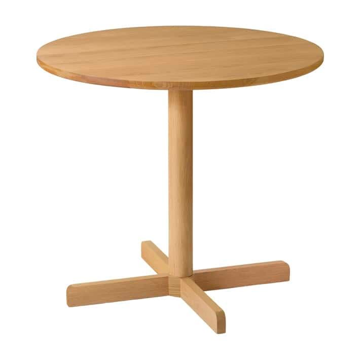 【美品】ウニコ　LENKI(レンキ)　ラウンドテーブル Φ800　ナチュラル