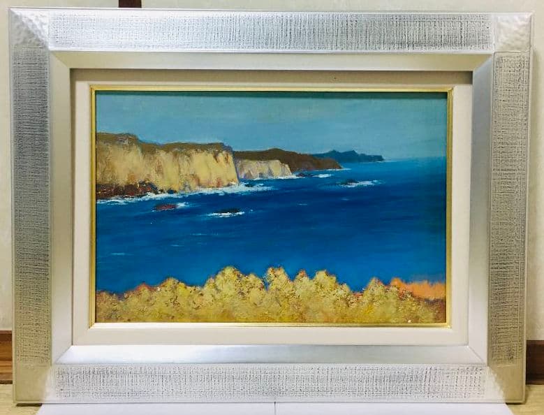 八幡野　油絵　P6(409×273mm)