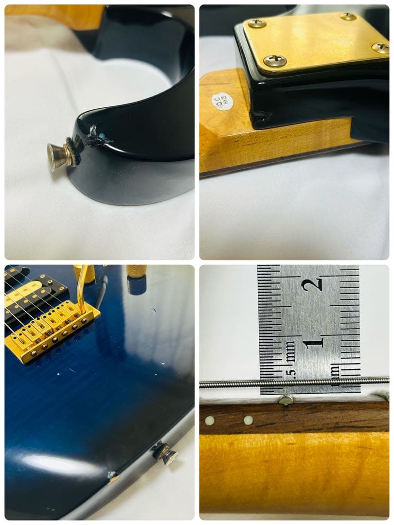 ANBOY by fujigen ディンキー エレキギター ブルー　エレキ