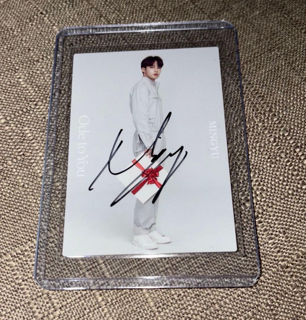 SEVENTEEN ode to you ミンギュ 直筆サイン入りトレカ 030