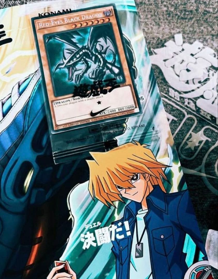 J*0様 遊戯王　レッドアイズブラックドラゴン シークレット　シク ナイキコラボ