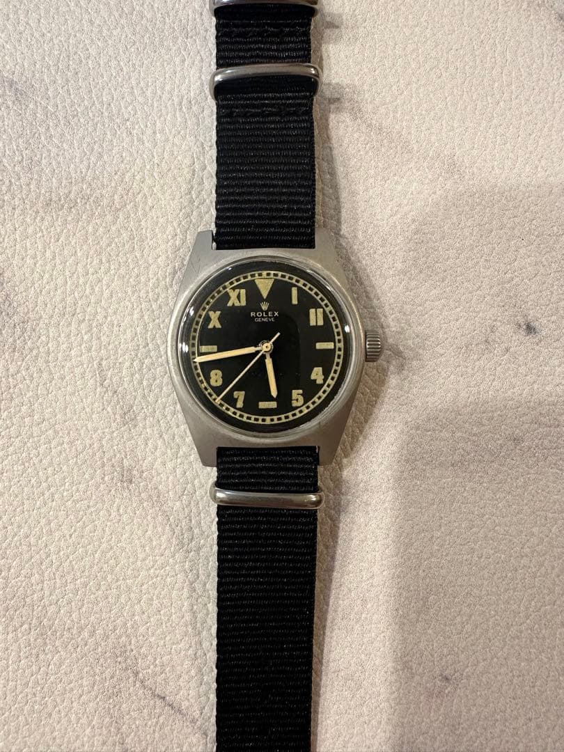 ロレックス　軍用　文字盤　希少　ミリタリー