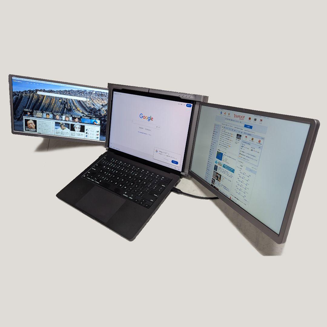 A*e様 14インチ デュアル モバイルモニター トリスクリーン ポータブルモニ