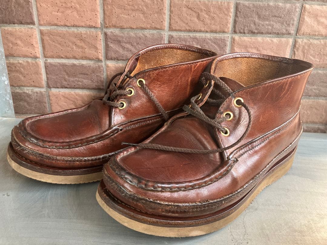 希少 ラッセルモカシン 7 トリプルヴァンプ クロムエクセル 赤茶 ホーウィン