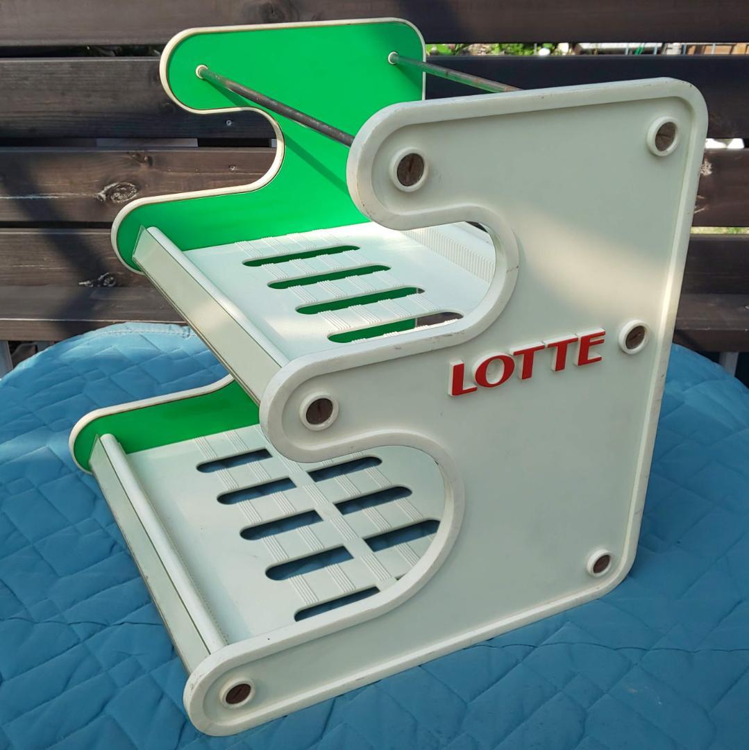 ロッテ　店舗什器　陳列棚　レトロ