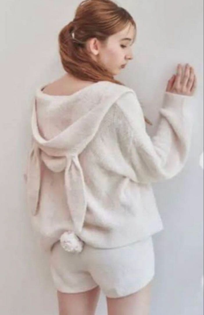 ジェラピケ　ジェラートピケ　ウサギ耳　ルームウェアセット