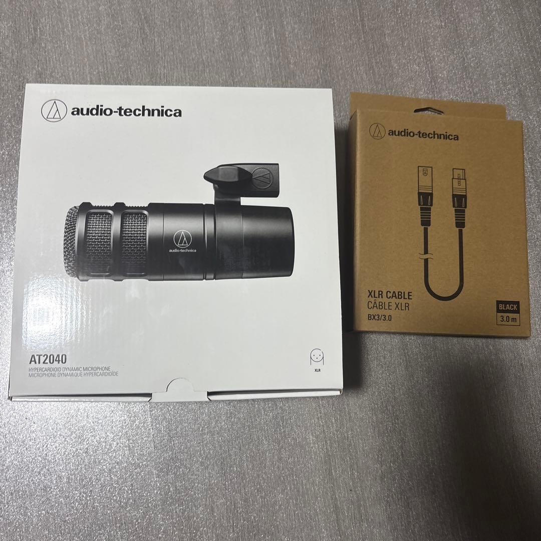 値下げ！audio technica AT2040 + XLRケーブル（おまけ）