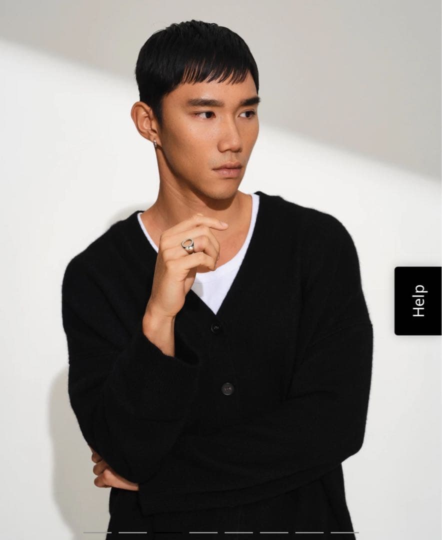 TOMWOOD OVAL OPEN RING 15.5号