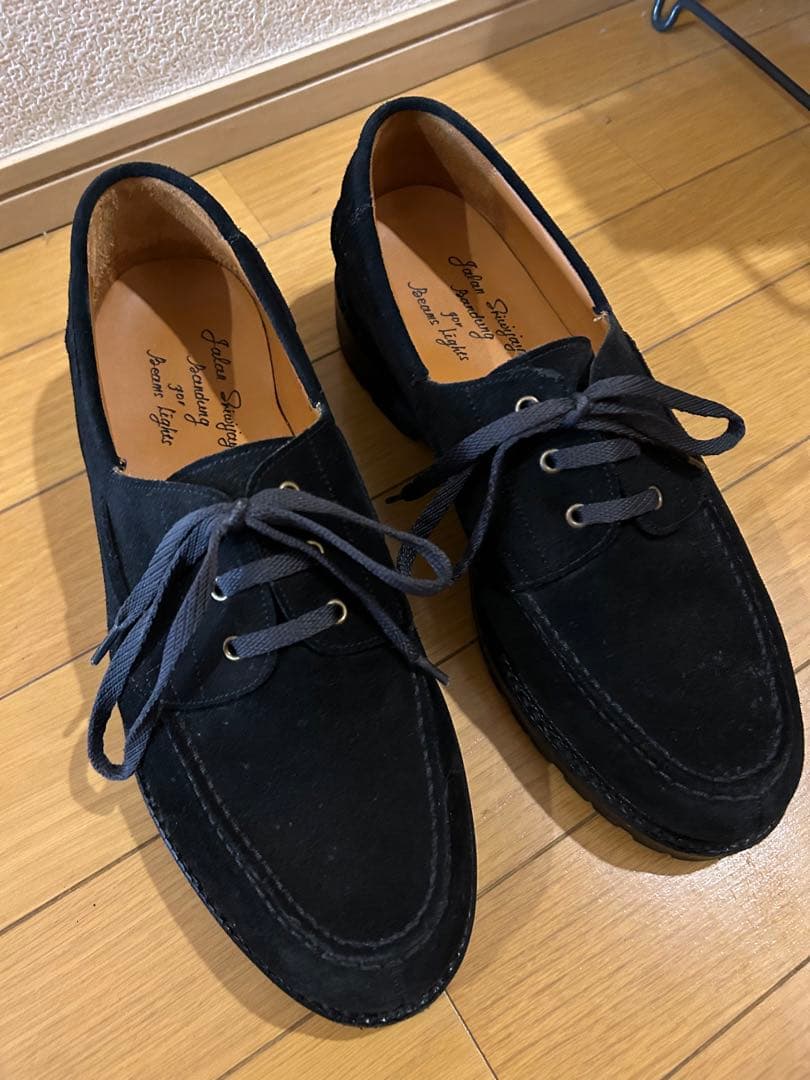 JALAN SRIWIJAYA デッキシューズ　黒スエード