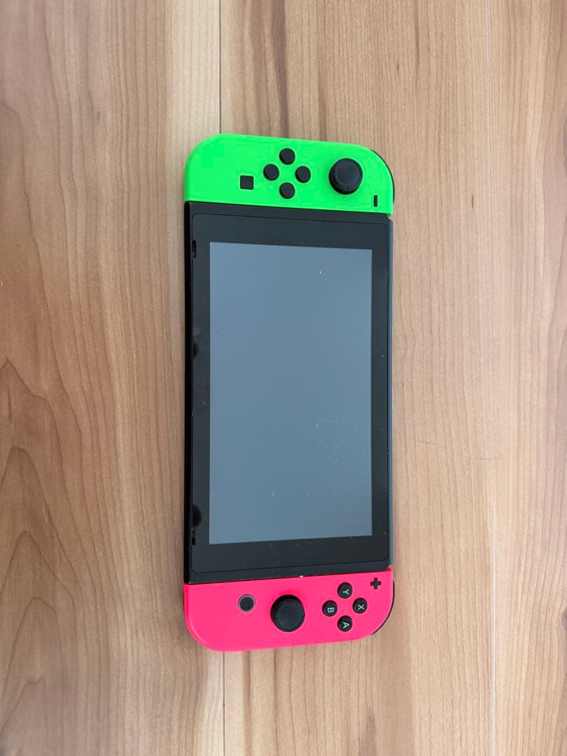 Nintendo Switch 本体 グリーン/ピンク、ジャンク品
