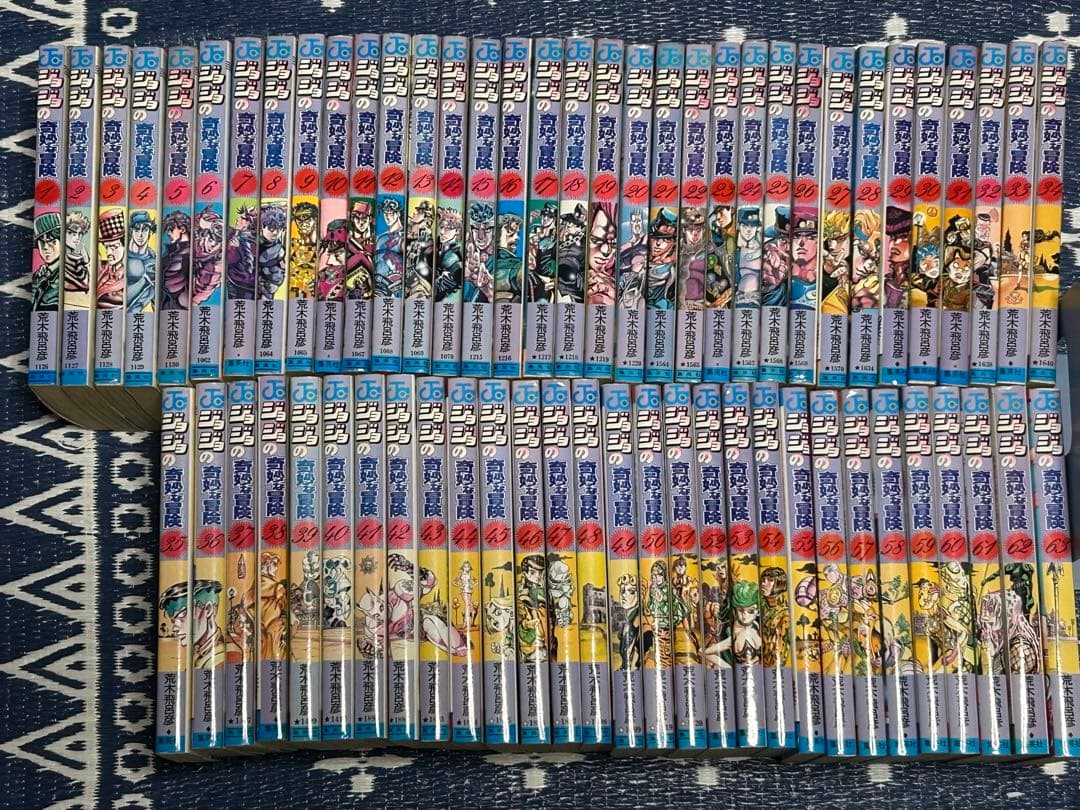 ジョジョ1~5部63巻全巻+岸辺露伴は動かない5冊セット