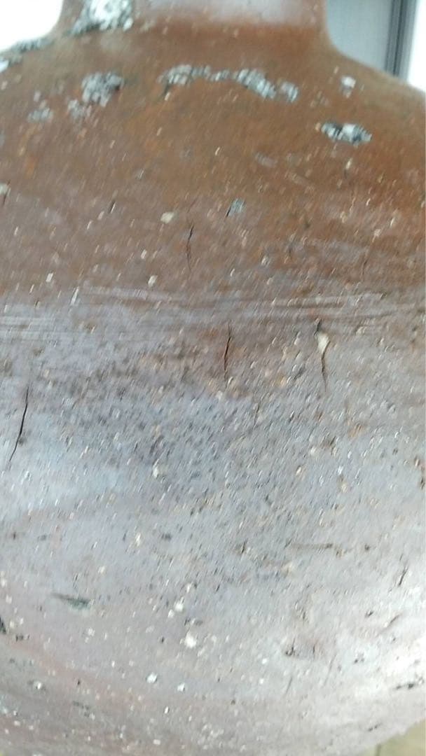 古信楽　六古窯　ビードロ　信楽壺　自然釉　古美術　アンティーク　古道具