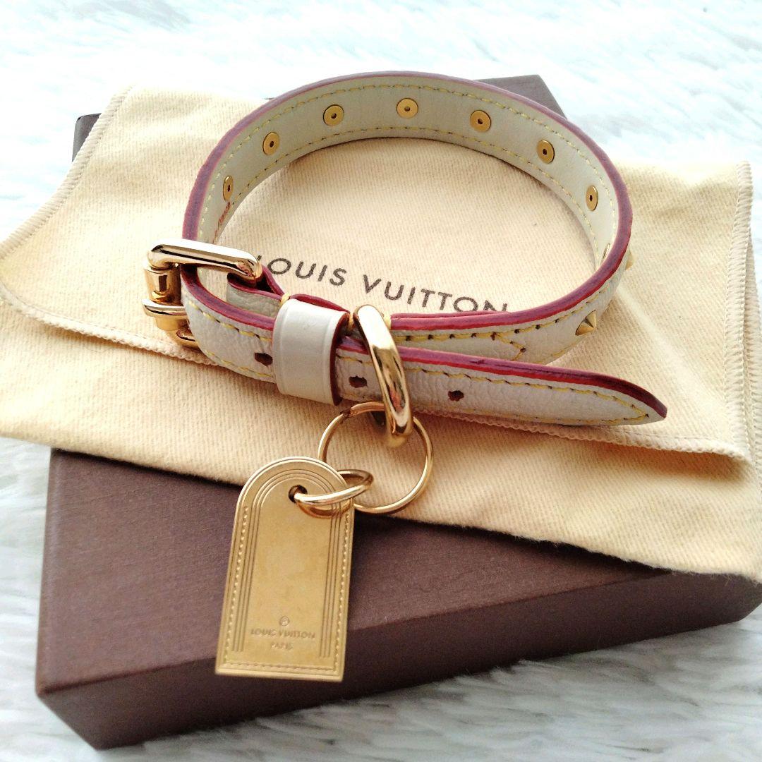 希少 ルイヴィトン スハリ ペット 首輪 スタッズ コリエ ブレスレット