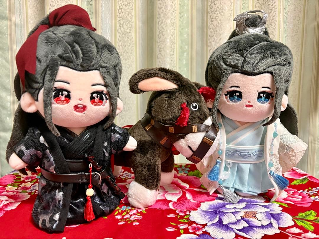 陳情令 魔道祖師 ぬいぐるみ衣装付き 2体セット（馬は付いていません） 非公式