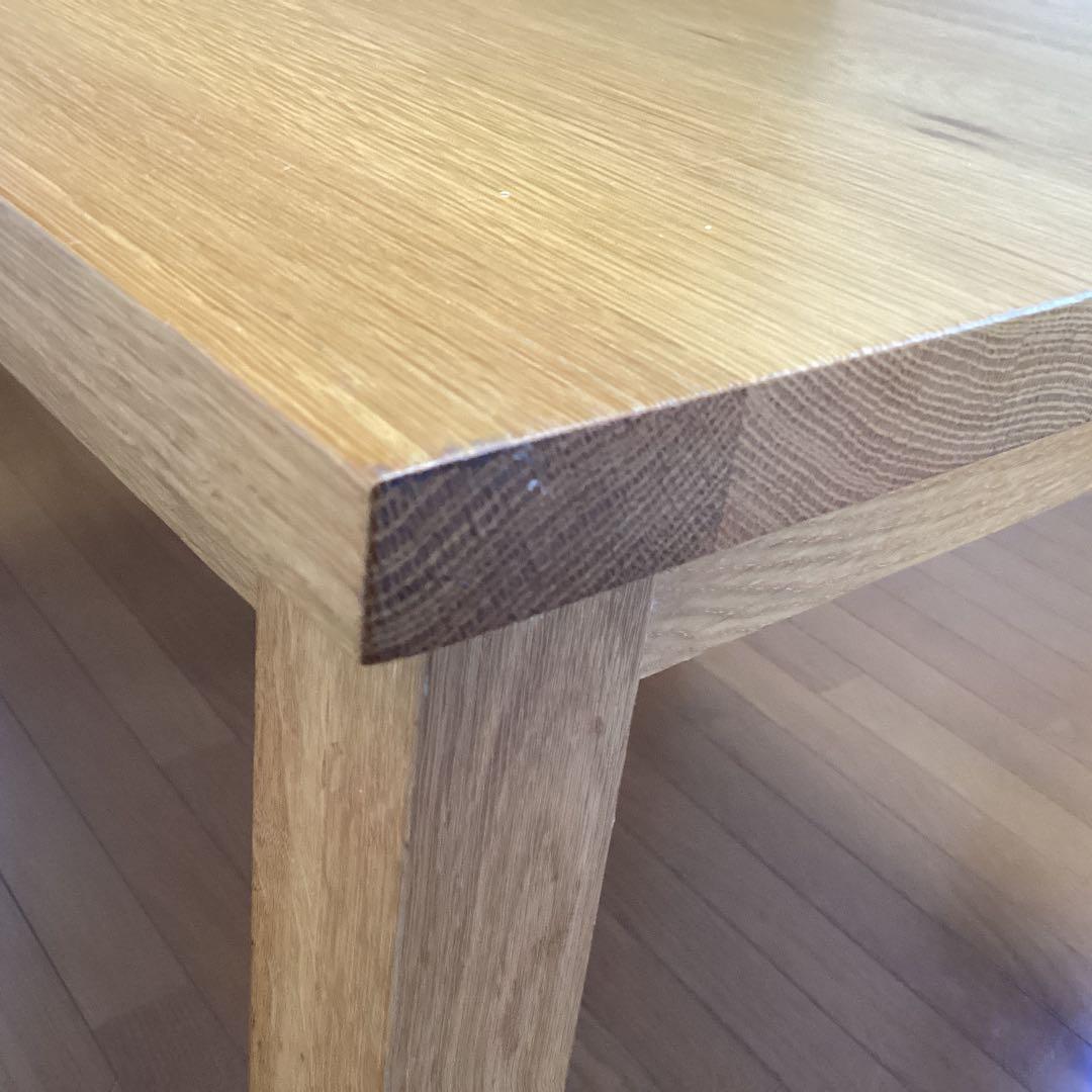 無印良品　ダイニングテーブル　オーク無垢材 80cm