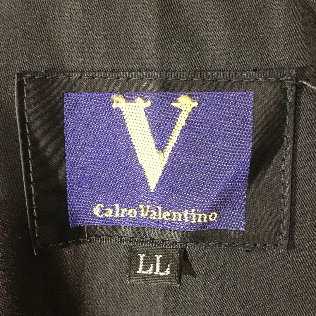 【個性派古着】長袖総柄デザインブルゾン　豪華刺繍入り　ヨーロピアン調　LL